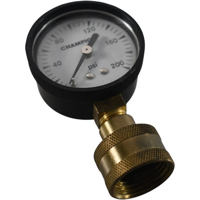 #ad Champion 0 200 PSI Water Pressure Test Gauge 2#x27;#x27; Dial 3 4#x27;#x27; Female Hose Thread $14.99