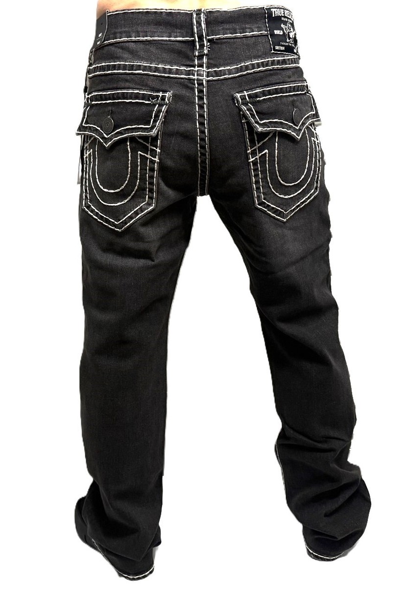 True Religion Men's Ricky Relaxed Straight Super T Jeans - 105257