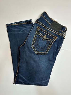True Religion Men's Geno Slim Fit Straight Jeans, Size 38