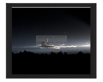 SPACE SHUTTLE ATLANTIS LANDS AT KENNEDY SPACE CENTER 2011 8X10 FRAMED PHOTO