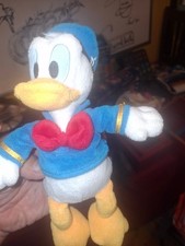Donald Duck-Style Plush   Blue Sailor Shirt, Red Bow Tie