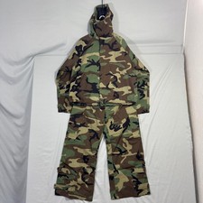 USGI Chemical Protective Overgarment Suit Mens Medium Set Hooded Pants NFR Camo