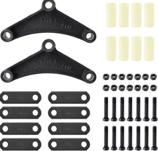 Trailer Shackle Kit, Tandem Trailer Axle Shackle Kit for Double Eye Springs (...