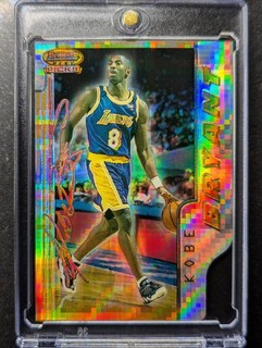 1996 BOWMAN'S ATOMIC REFRACTOR #BP10 KOBE BRYANT ROOKIE RC MINT RARE 1:1920 SSP