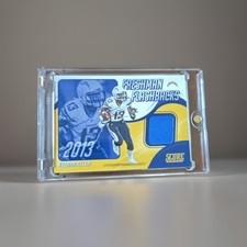 2021 Score - Freshman Flashbacks Player worn Patch Keenan Allen #FF17 (MEM)