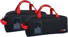 MELOTOUGH Small Canvas Tool Bag B-14 Inch(2pack), B-Black & Black 