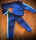 Vintage GI Joe 60’s Two Tone Blue Everyday Clothing, Pants,Shirt,Cap Work Out,PT
