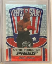 2025 Leaf Independence Day Mike Tyson Super Prismatic Silver Proof 1/1