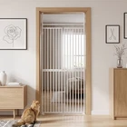 NAIZEA  Upgraded 75" to 96" Extra Tall Pet Gate for Cat  25.6''-40.6" Cat Gate