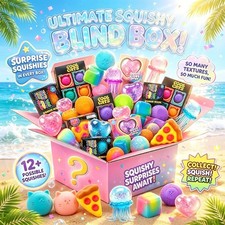 100+ Assorted Squishy Blind Box Slow Rising Fidget Toys Panda Rabbit Set