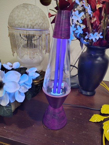 Original Purple Lava Lamp Vintage BLACK LIGHT fluorescent light