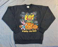 Vintage Kids Disney Store Winnie The Boo Pooh Crewneck Sweatshirt Halloween M/L