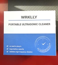 rechargeable ultrasonic retainer cleaner machine quick and deep clean modes open