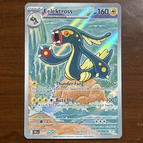 Pokemon TCG Black Bolt Elektross Illustration Rare Card 115/86