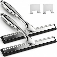 2PACK All-Purpose Shower Squeegee for Shower Doors, Tile Shower Walls, Bathro...