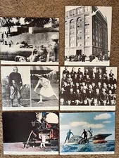 VINTAGE LOT OF SIX HISTORICAL 11x14 DOCUMENTARY PHOTOS WITH DETAILED CAPTIONS