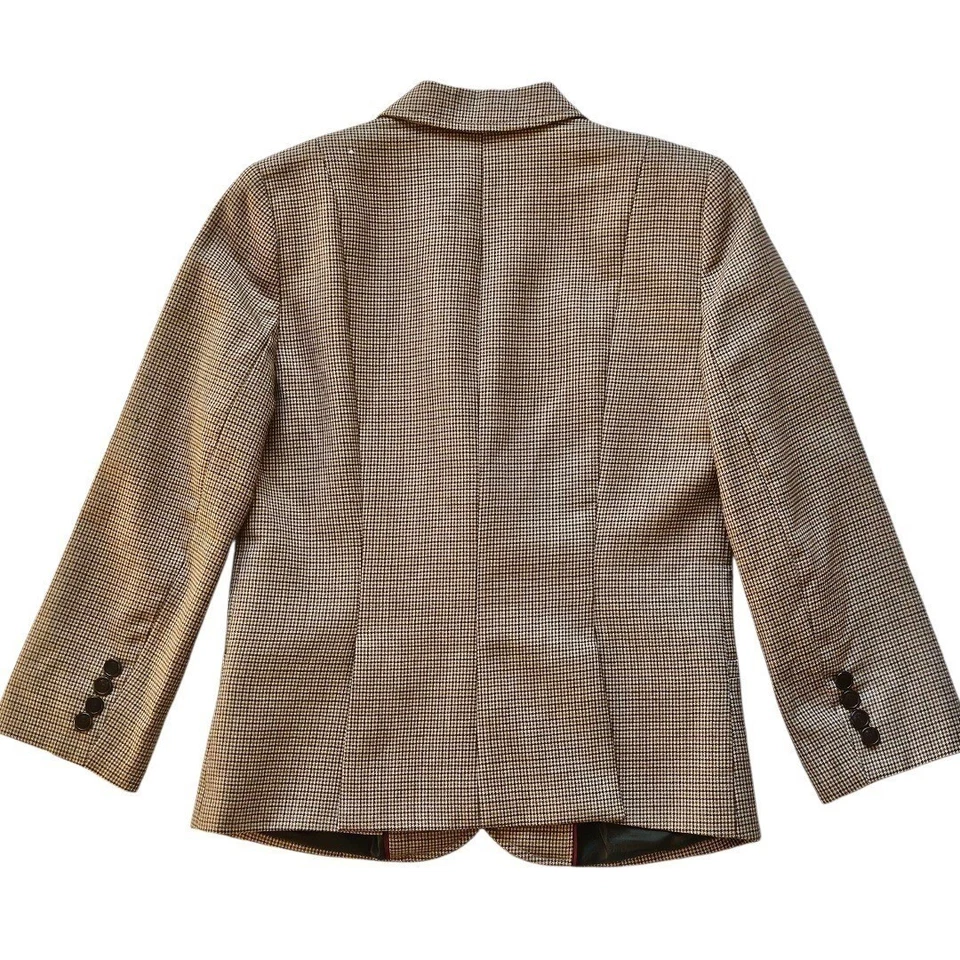 Vintage J. Blazer escolar Crew para mujer 100 % lana a cuadros talla 6 J.Crew Foto 2 de 4