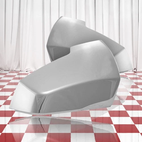 Set of 2 Chrome Top Half Replacement Mirror Covers for 2018-2021 Chevy Traverse