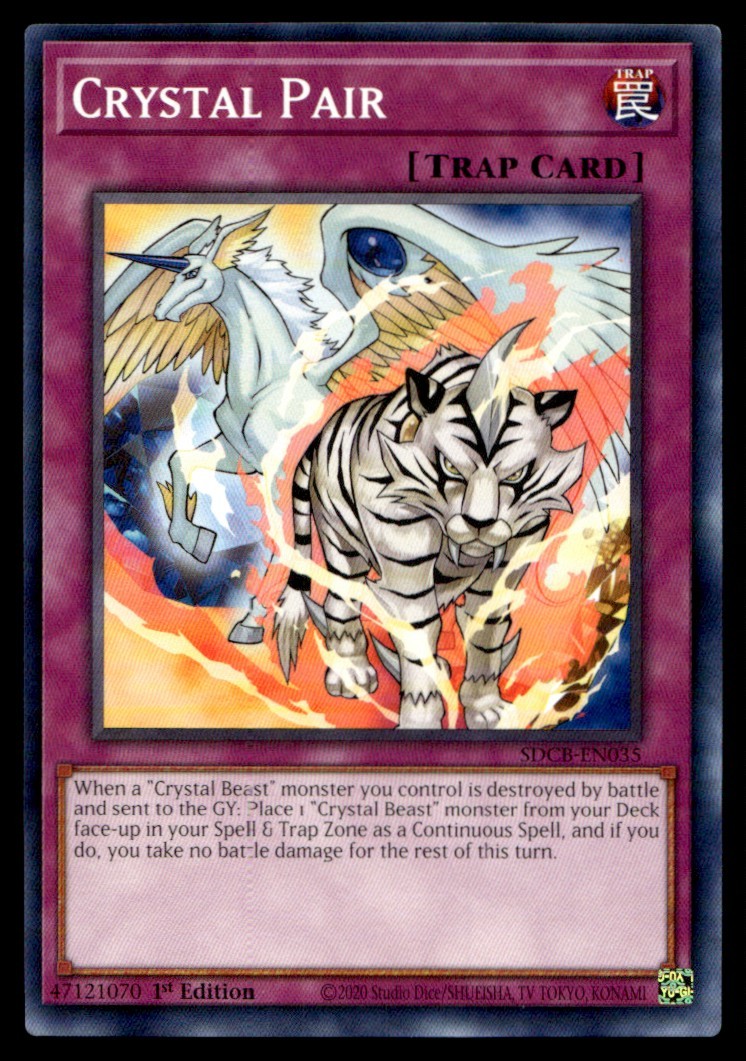 Crystal Pair Structure Deck: Legend of the Crystal Beasts SDCB-EN035 MP YuGiOh T