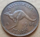 1946 Australia Penny — photo from another recent sale