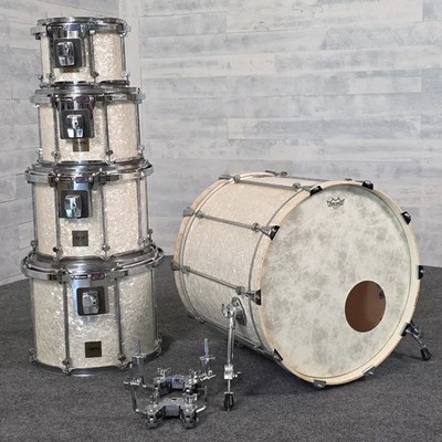 Used GMS 5pc Drum Set White Marine Pearl - Fair