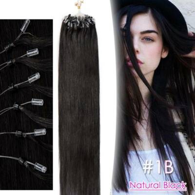 14''-22'' Micro Loop Ring Beads Indian Remy Human Hair Extensions 200s 1G/S THICK