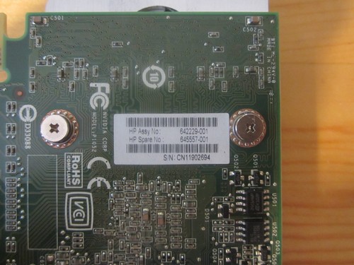 HP NVIDIA Quadro 400 GDDR3 DVI DP Low Profile Video Card 642229-001 645557-001 - Picture 4 of 4