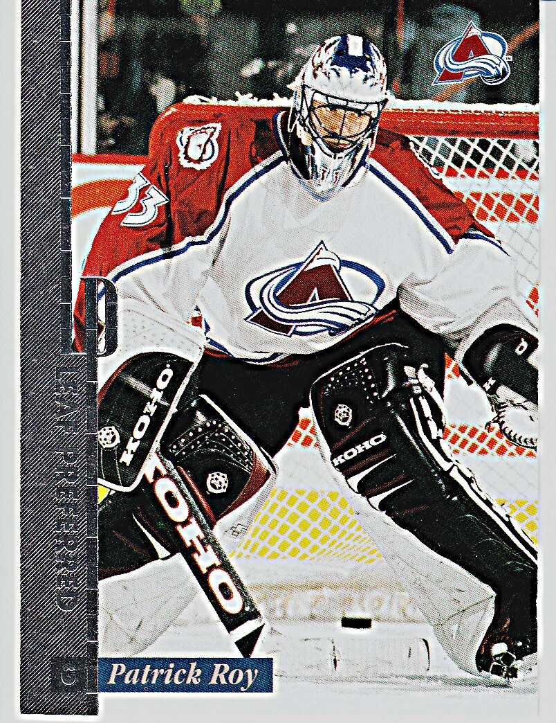 1996-97 LEAF PREFERRED #1 PATRICK ROY Colorado Avalanche Hockey Card