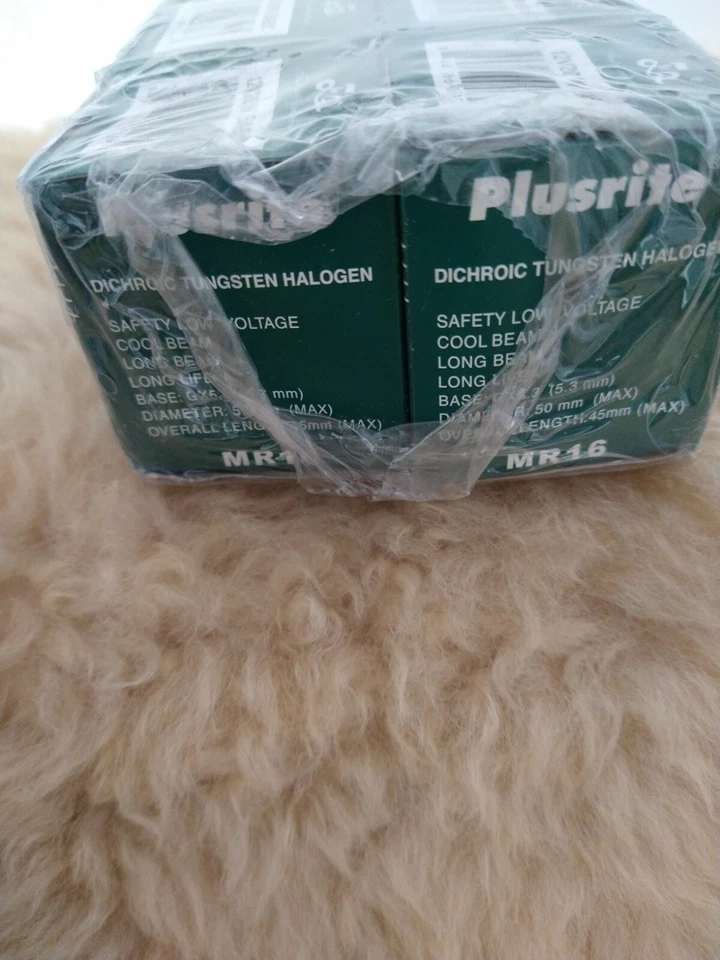 PLUSRITE PIN Bulbs MR16 Cover Glass GU5.3 2-PIN 20W LANP PACK OF 10 - BRAND NEW - Image 4 of 4