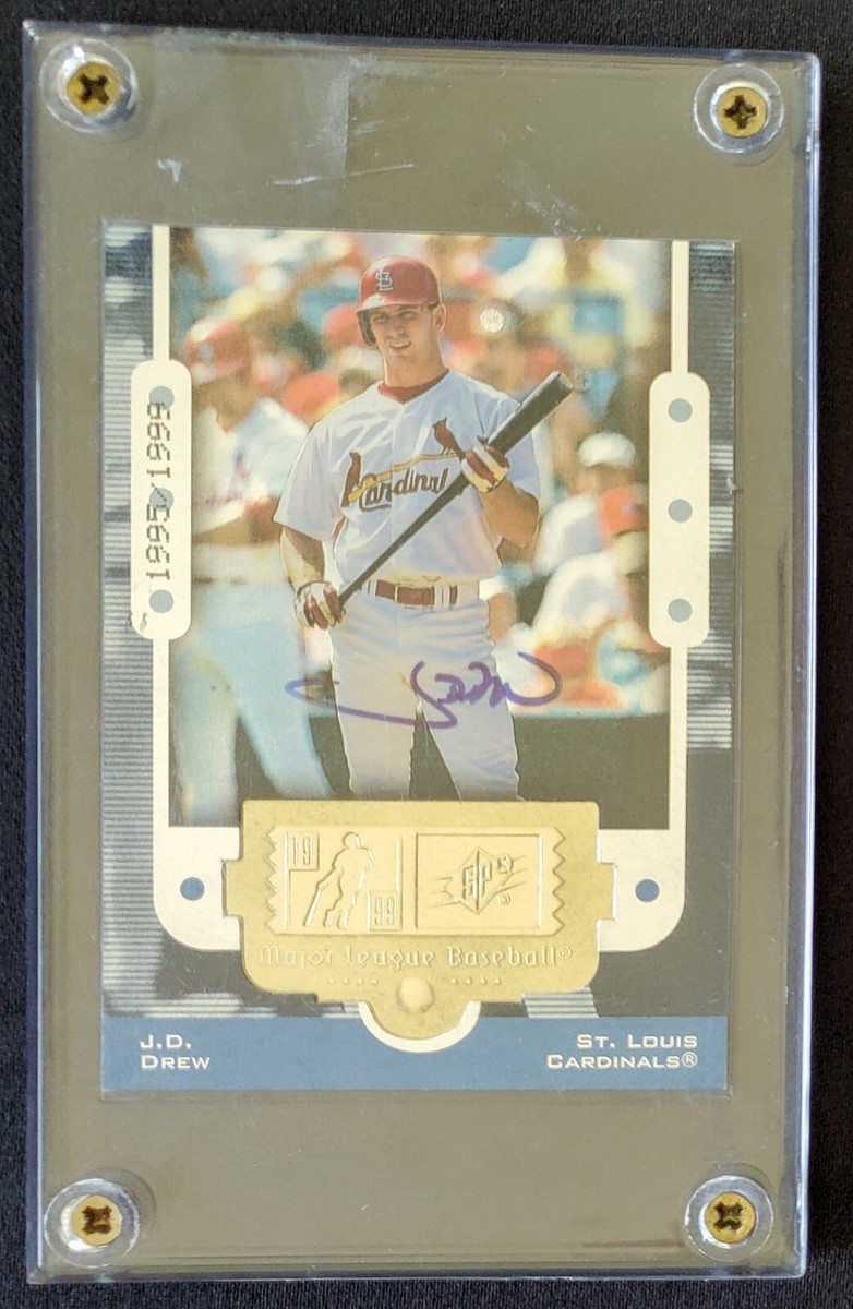 1999 J.D. Drew Autograph St. Louis Cardinals MLB Upper Deck 1995