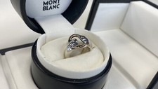 ANILLO MONTBLANC AG PLATA ESTERLINA 925 Y ORO ROSA 100% AUTÉNTICO NUEVO RET $1000