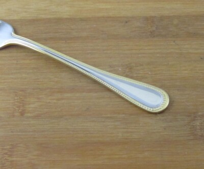 Wallace Stainless GOLD ROYAL BEAD Korea EXC CHOICE Golden Accent Flatware