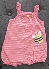 6 months * Baby * Little Bee One Piece * Pink * Carter's Romper