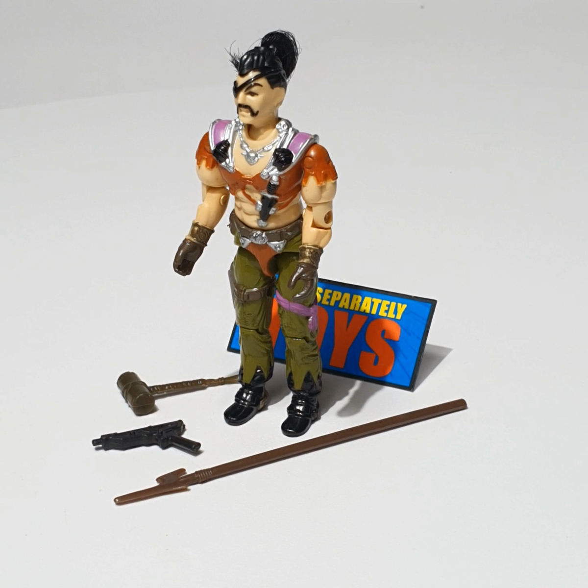 GI Joe ZANZIBAR figure A COMPLETE orignal 1987 Cobra AIR SKIFF