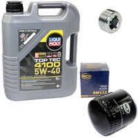 MotoröL Set 5W-40 5 Liter + ÖLfilter SM 112 + Schraube FüR Alfa Romeo Fiat Tipo