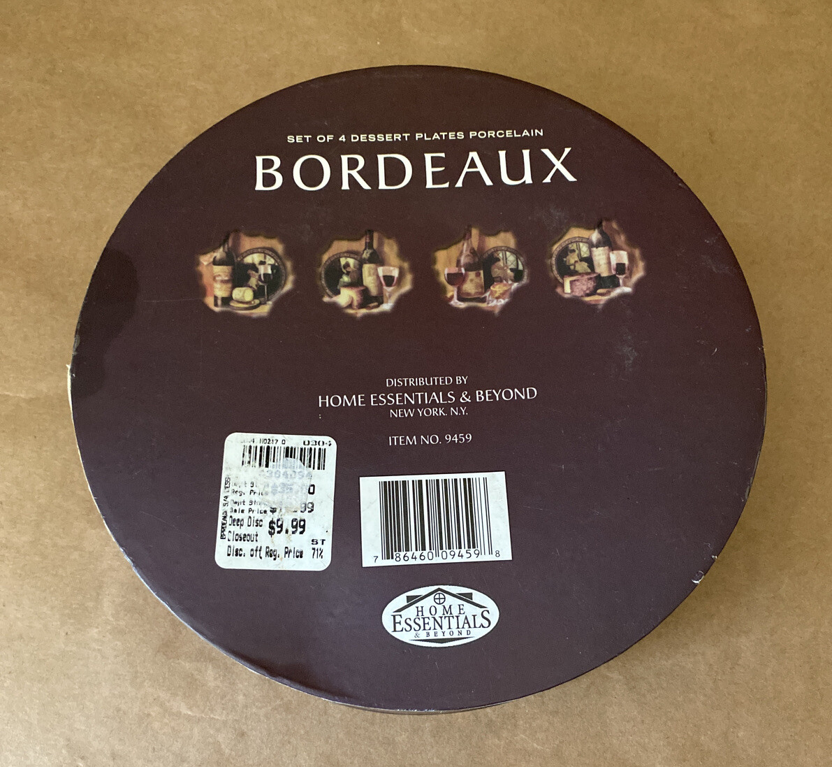 Bordeaux Dessert Porcelain Plates, Set Of Four eBay