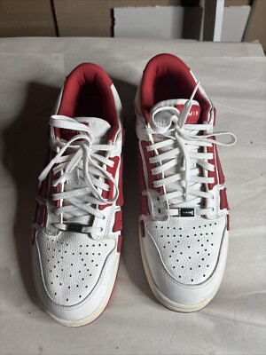Amiri Skeltop Size 11 White Red Amiri Skel Bone Top Low  main image 2