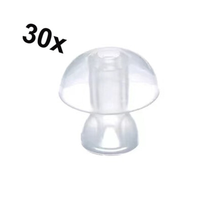30pcs Soft Replacement Universal Ear-tips Domes For BTE Hearing Aids Earplug BEA