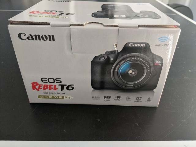 Canon Eos Rebel T6 Digital Slr Camera Kit With Ef S 18 55mm F 3 5 5 6 Shopify