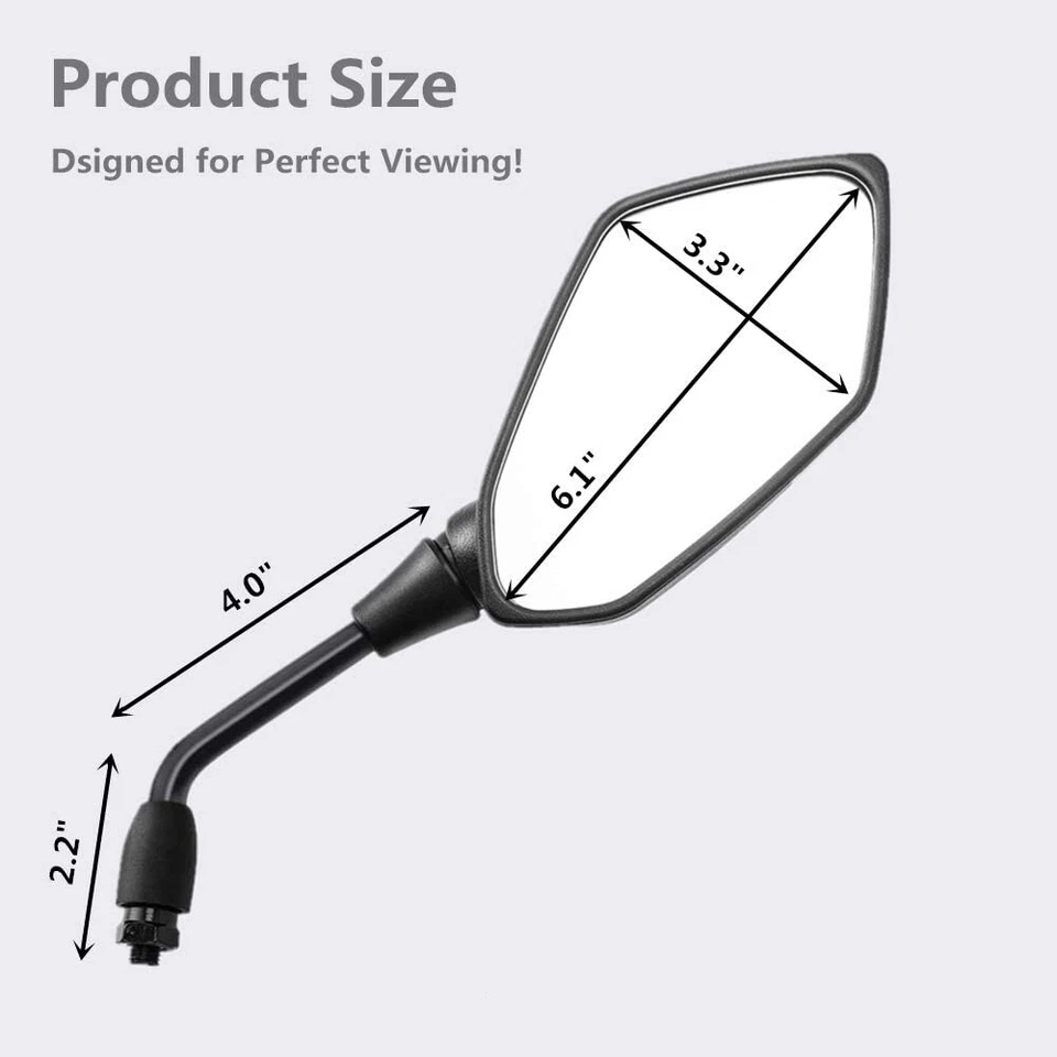 10mm Motorcycle Rearview Side Mirrors For Triumph Tiger 900 1050 1200 Explorer - Image 2 of 4