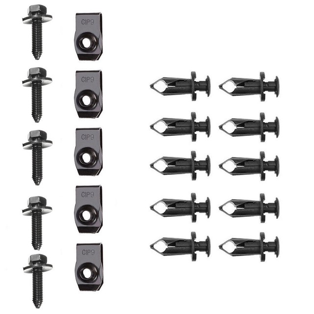 NewFront Splash Shield Repair Clips Bolts Bumper Fit NISSAN Altima
