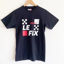 Le Fix Final Flag Black Tee Shirt Small