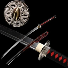 Japanese Samurai Katana Full Tang T10 Steel Clay Tempered Razor Sharp Sword