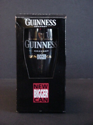 Guinness Draught Beer Pint Glass New Bigger Can in Box Tulip Shape - Picture 3 of 5