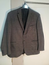 Men's Sportscoat BJF 100 WOOL SIDE PATCHES ON ARMS SIZE 48