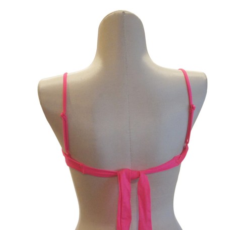VOLCOM Underwire and Padded swim top Adjustable Strap SWIM Bikini Hot Pink - Picture 4 of 4