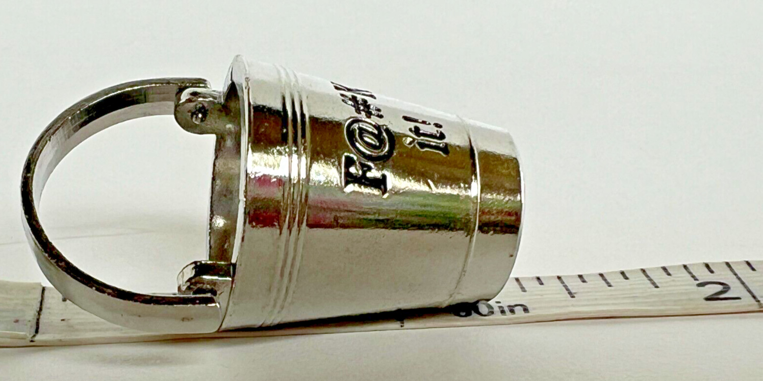 Ganz F@#K It! BUCKET Charm Figurine +Poem Card Chunk The Bad in Bucket 1 1/4"