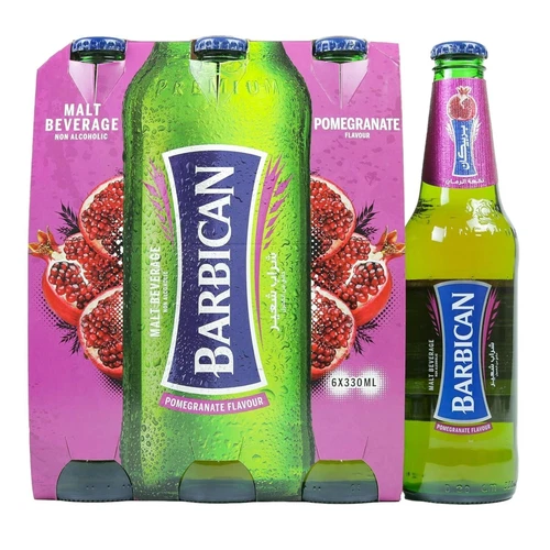 Barbican Pomegranate Flavor Non Alcoholic Malt Beverage One 6-Pack 330ML