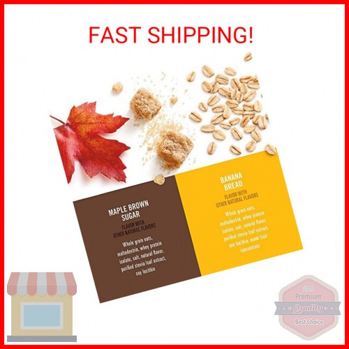 Quaker Instant Oatmeal, High Fiber 2 Flavor Variety (32 Pack) - 第 2/2 張圖片