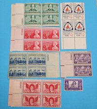 Women Themed United States Postage Stamps Vintage 3-4Cent  Francis Scott Key